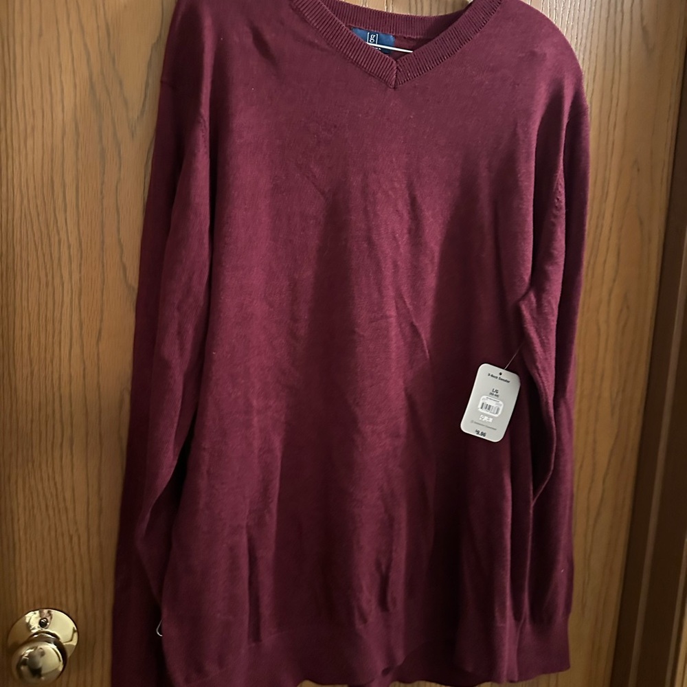 Men's Burgundy Sweater